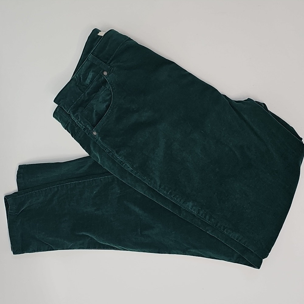 Copper Key Green Corduroy 5-Pocket Pants‎ Slim Leg Sz:13 Cottagecore